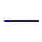 Ручка шариковая черная NORA с цветным клипом 110100