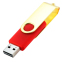 Флешка Твистер 2.0 4-64GB Золотой