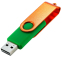 Флешка Твистер 2.0 4-64GB Оранжевый