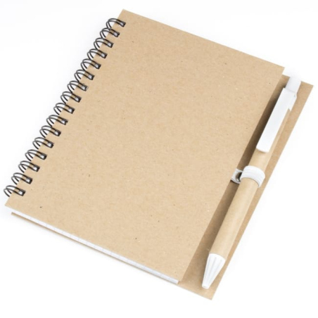 Блокнот A6 ЕКО Вертикальний з ЕКО ручкою