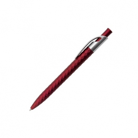 Ручка пластиковая ребристая с серым клипом 110150