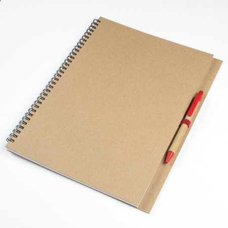 Блокнот A4 с ЕКО-ручкой