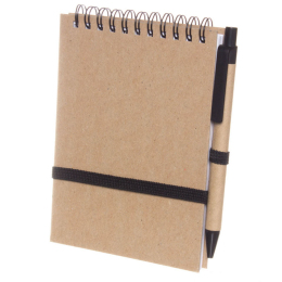 Блокнот A6 вертикальный с ЕКО-ручкой